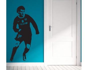 Famous Football Player  Silhouette Modern Wall Art Sticker Famous Football Player  Silhouette Modern Wall Art Sticker
